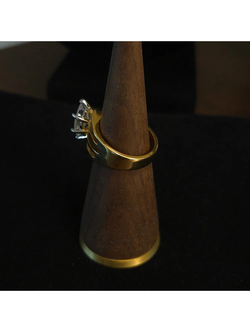 Vintage Size 8 14K HGE LIND Marquise CZ Ring